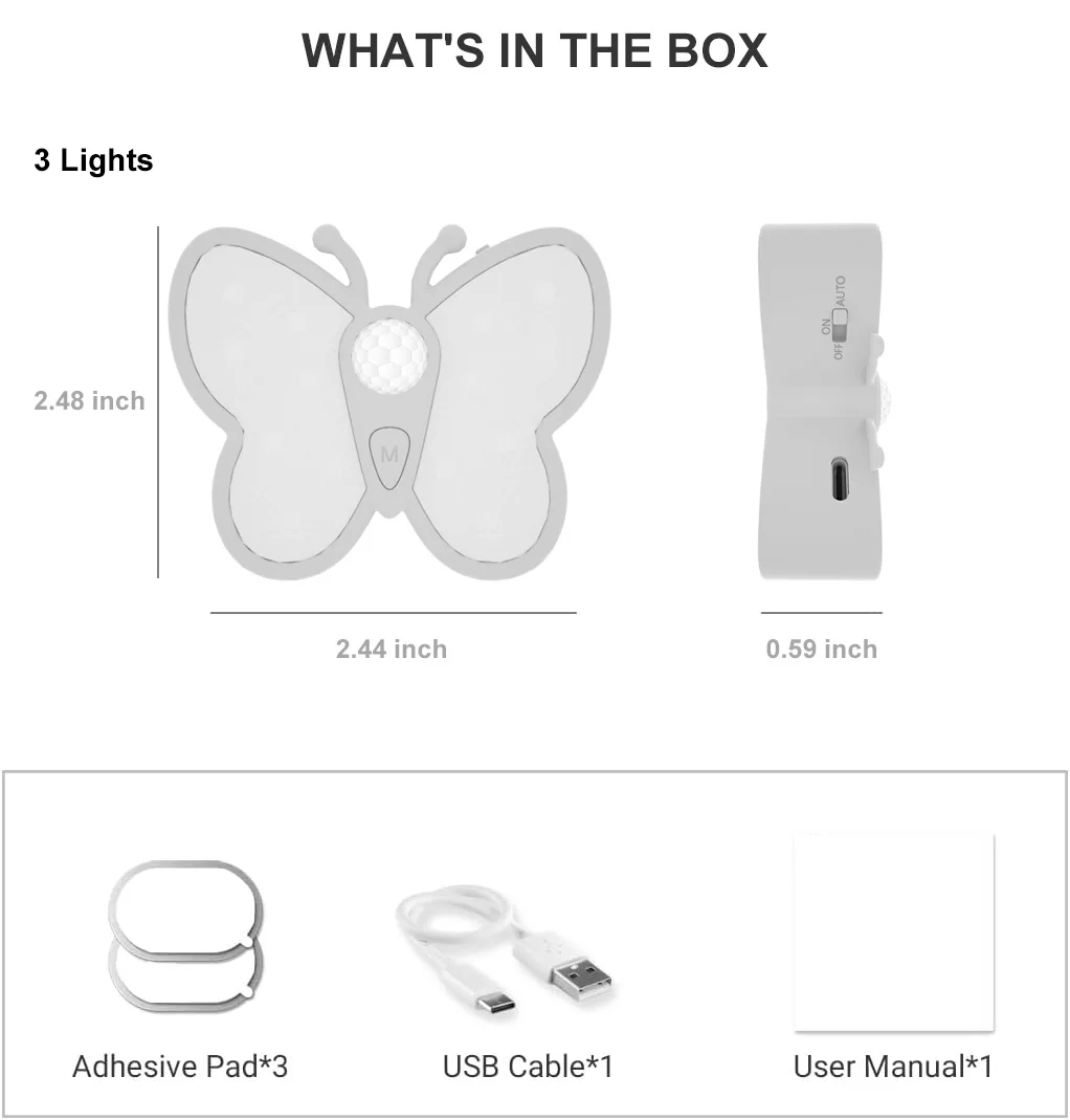 USB Human Body Sensing Night Light Lamps Charging Magnetic Smart Wireless Sensing Light Cat Eye Light Room Decoration Decor