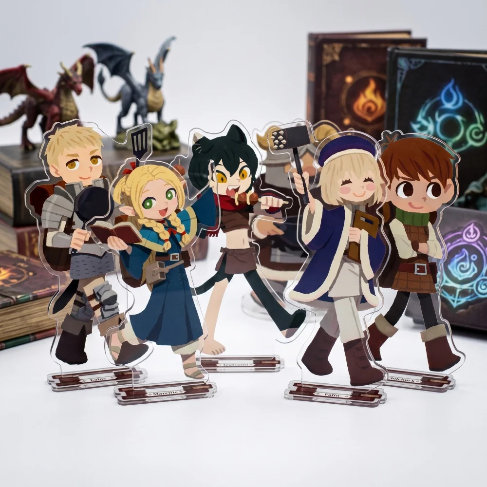 Delicious in Dungeon 15CM Acrylic Stand Keychain Chilchuck Falin Senshi Cartoon Character Anime Peripheral Collectible Ornament