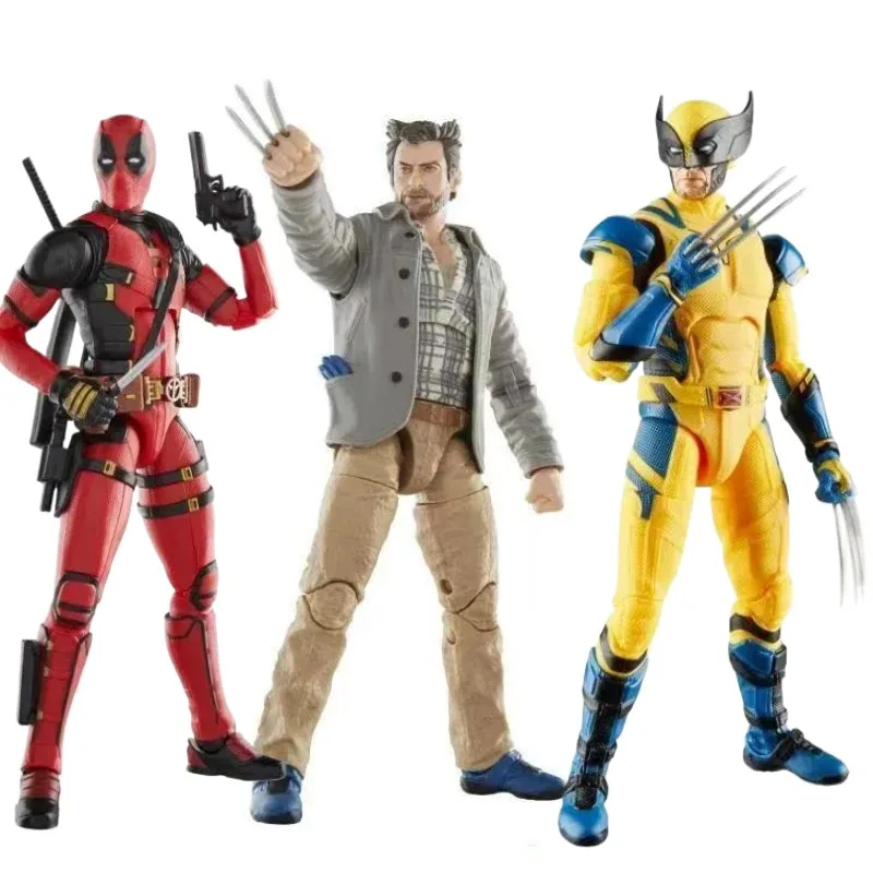 

In Stock Original Hasbro Marvel Legends Series Deadpool & Wolverine 6 Inches Anime Action Figure Model Toys Doll Collection Gift