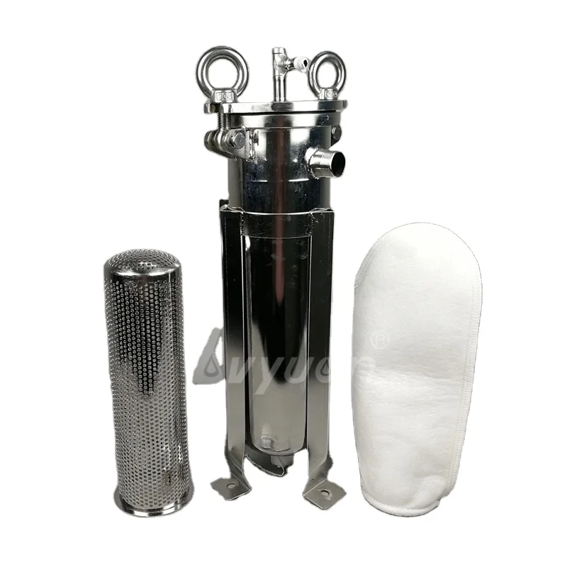 High Filtration Efficiency Absolute Rating 3 Micron PP Filter Bag Filter Housing for Coconut Water Milk Oil Filtration