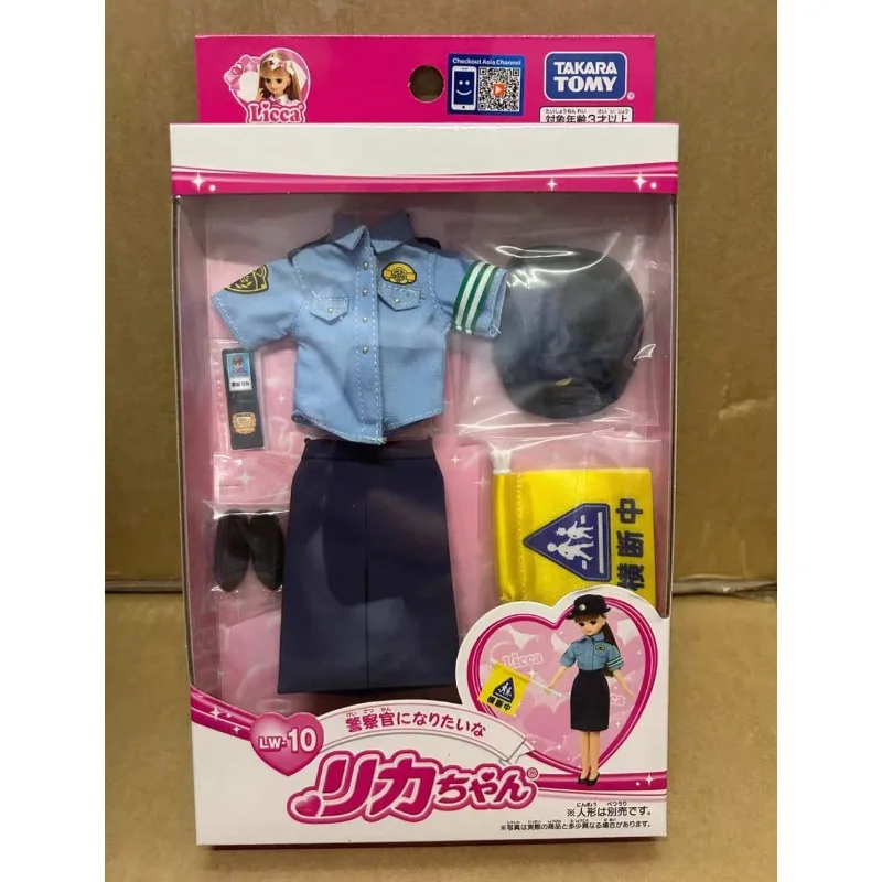 Original TAKARA TOMY LW-10 Licca Police Uniform Suit Action Figure Gift