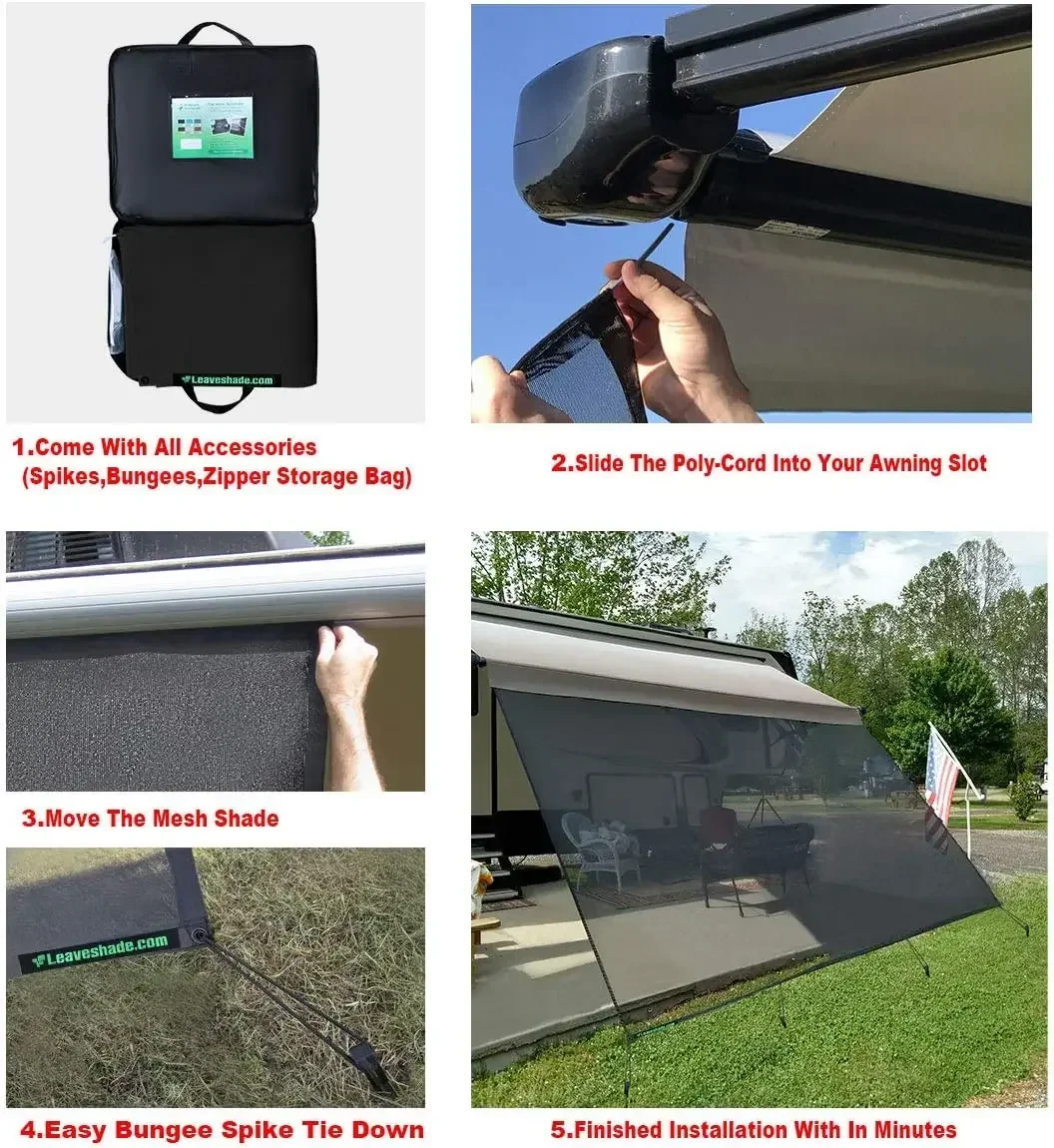 

[XMSJ] Тент для автофургона Солнцезащитный козырек 10 футов X 18 футов 3 дюйма (подходит для тента 19 футов) — сетчатый солнцезащитный блок Тент для автофургона спереди Солнцезащитный козырек для дома на колесах