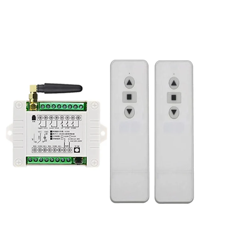 

433 МГц RF 12 В 24 в 36 В Электрический дверной/занавес/жалюзи лимит беспроводной радиопереключатель дистанционного управления для прямых и обратных двигателей