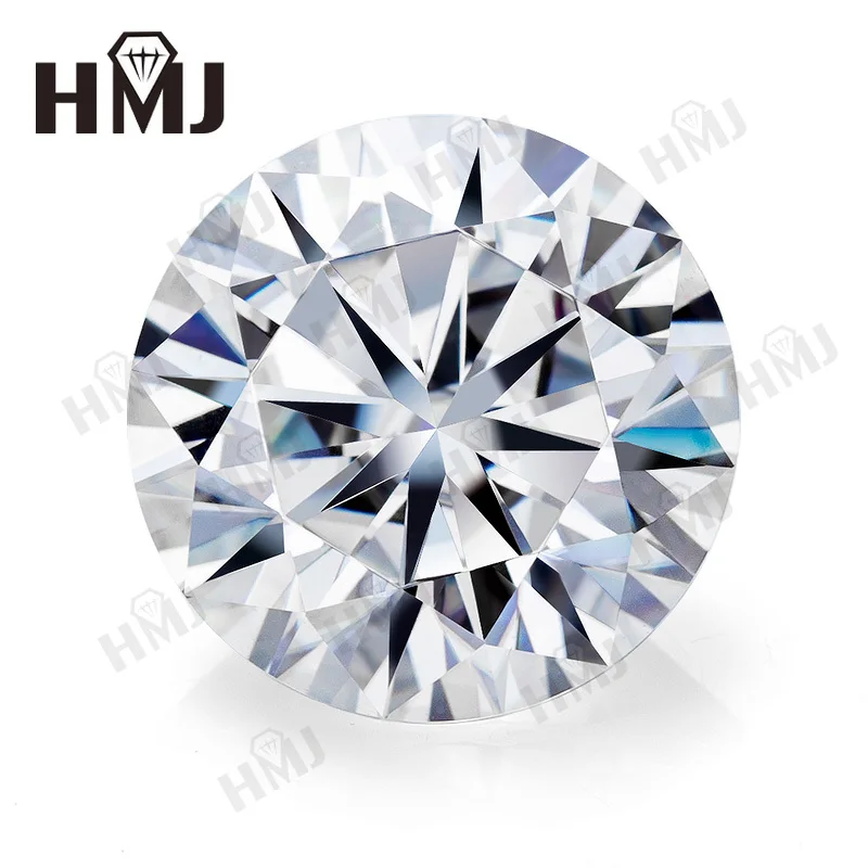 Loose Moissanite Stone Round Cut D Color VVS1 DIY Necklace Earrings rings Main Materials Pass Diamond Tester GRA Certificate