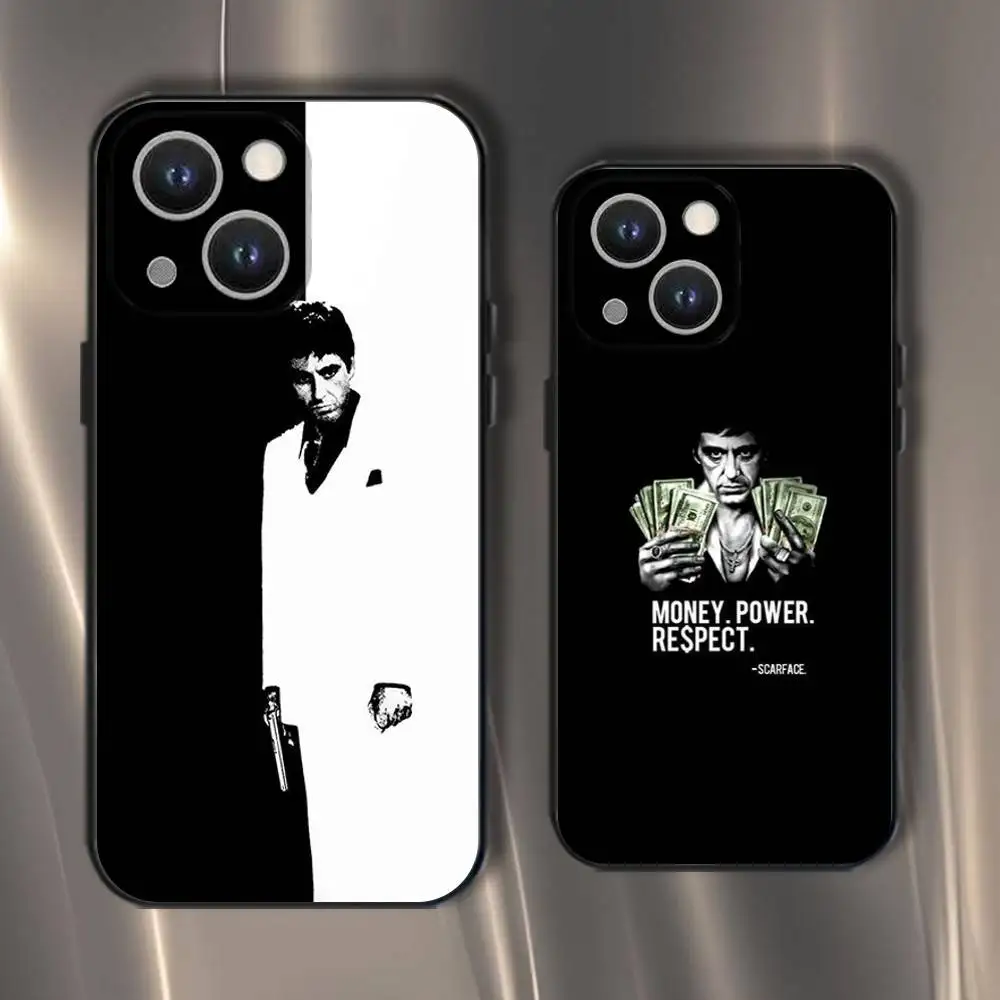 

1983 Film S-Scarface Phone Case For iPhone 16,15,14,13,12,11,Pro,XS,Max,XR,Plus,E,SE4,Mini Black Soft Cover