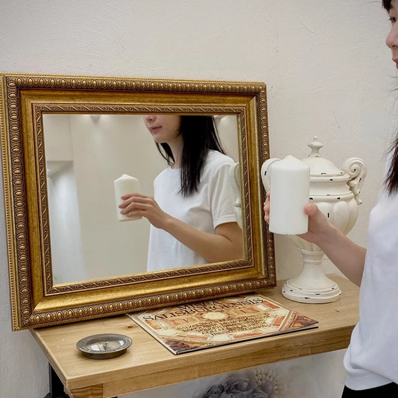 العتيقة الرجعية الفرنسية مرآة المحكمة الديكور المرايا غرفة المعيشة معلقة مرآة أنيقة Espejo Decorativo ديكور المنزل
