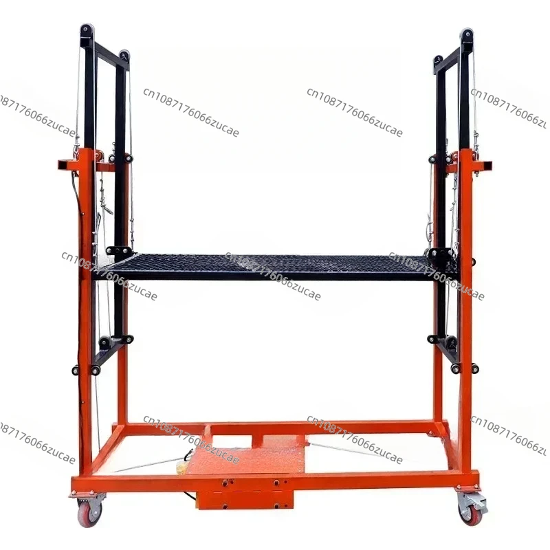 Lifting Scaffolding 2M Automatic Folding Mobile Remote Control Indoor Construction Site Decoration Shelf New Lift Pla