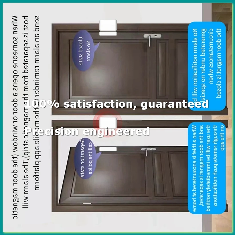 2.4GHz Wireless TTLOCK Door Sensor Door Contact Detection Open Close Status Works with TTLOCK App Smart Locks-A82Z
