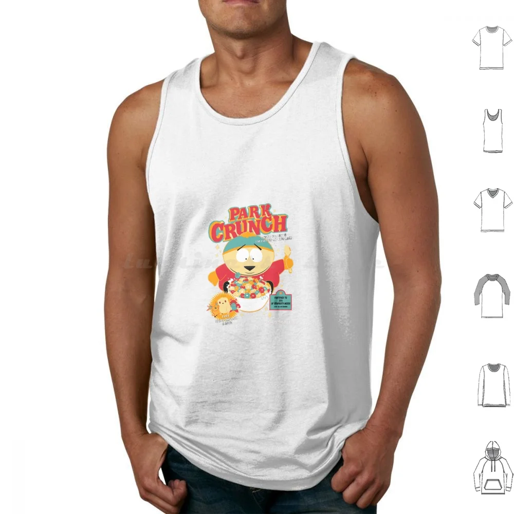 Camisetas sin mangas con estampado de carrito, divertidas Cartman Kenny Eric Cartman Park Kyle South, dibujos animados de Stan Marsh, mantequillas