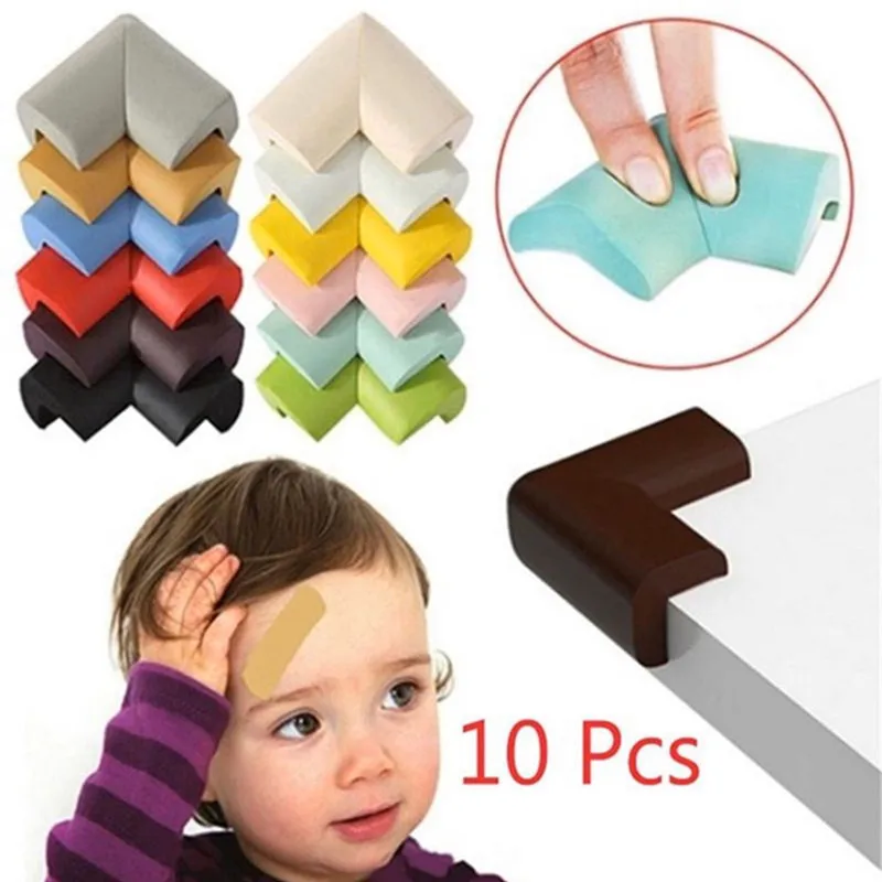 10pcs/Lot Fashion Shape Foam Desk Table Angle & Corner Guards Child Kids Baby Safety