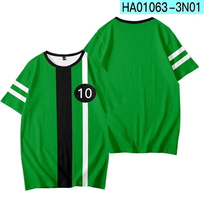 2025 11 أنيمي Ben10 T- أطفال بنين بنات قصيرة الأكمام تي شيرت ل 1 2 3 4 5 6 7-14 سنة الأطفال ملابس الحفلات تيز