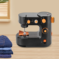 Portable Sewing Machine Electric Mini Stitch Mending Crafting LED Light 5 Stitch Application