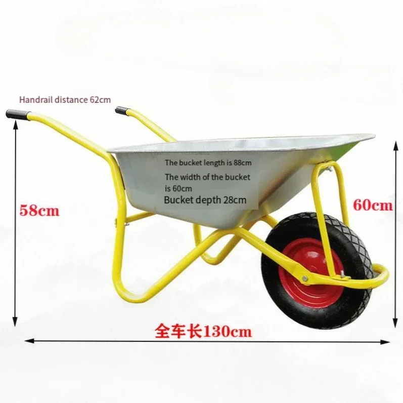 trolley construction site sand truck garbage truck trolley construction tool cart double wheel trolley agricultural single wheel