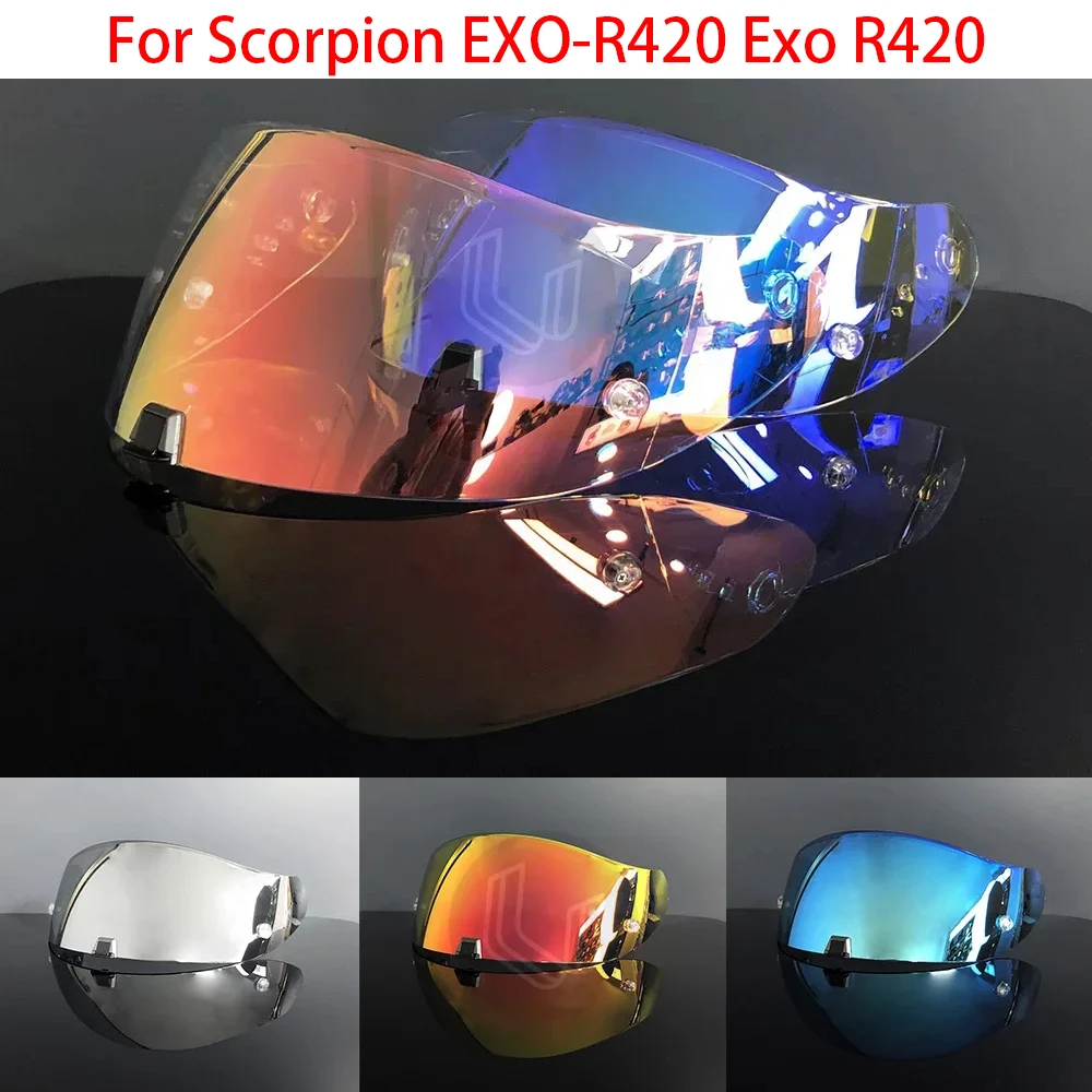 

For Scorpion EXO-R420 Exo R420 Motorcycle Helmet Sun visor Goggles lens Fit Helmet Anti UV Protection Visor