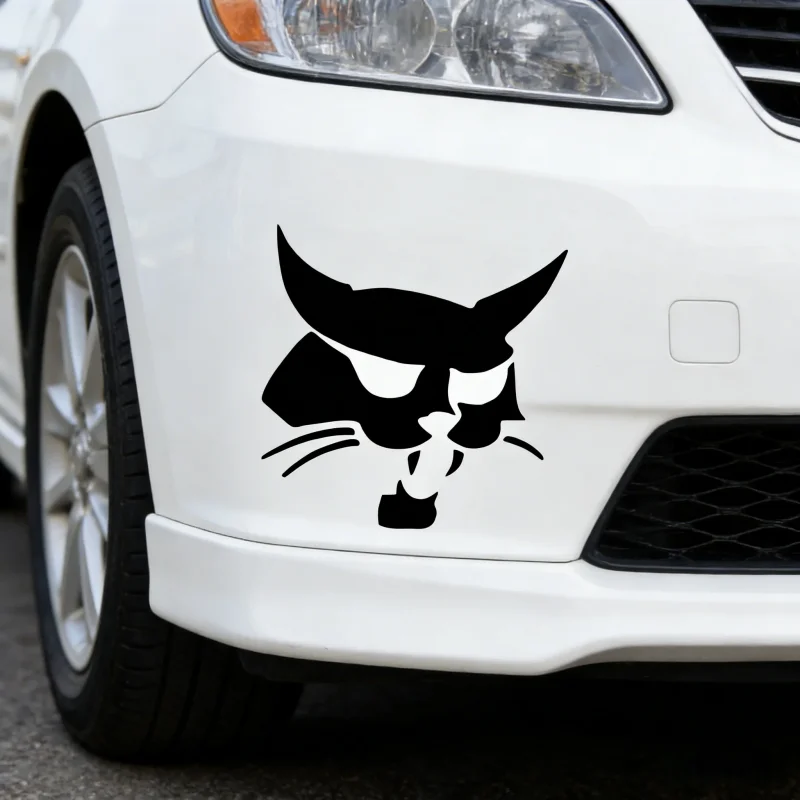 Universal Multi Scene Matching 18cm Bobcat Head Animal Sticker Waterproof Vinyl Car Truck Exterior Decor Accessories