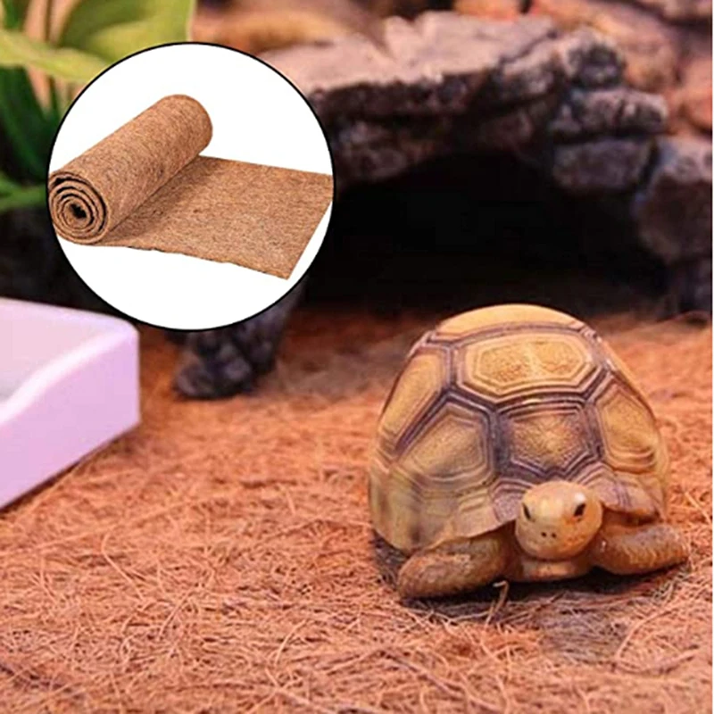 Plant Fiber Roll Reptile Carpet Mat Reptile Bedding Supplies Insulation Flowerpot Basket Coconut Coir Liner Sheet