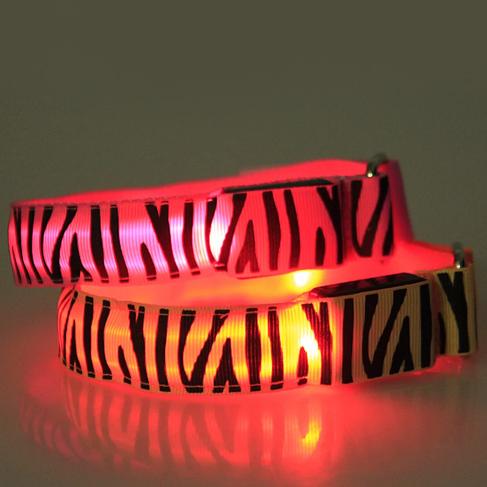 

2Pcs Outdoor LED Glowing Reflective Slap Bracelets Nylon Wristbands Night Running Hiking Party Favors Carnival Snap Bracelets