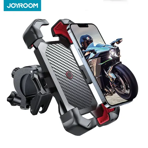 Joyroom 360° View Bike Phone Holder Motorcycle Phone Stand for 4.7-7 inch Mobile Phone Holder Shockproof Bracket GPS Clip