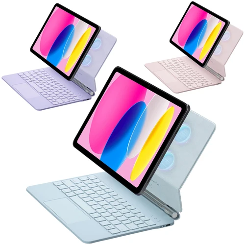 Imagen 1 del producto Teclado mágico para iPad A16 2025, funda con teclado retroiluminado con Trackpad, multitáctil inteligente para iPad de 11. a generación, funda de 11 pulgadas