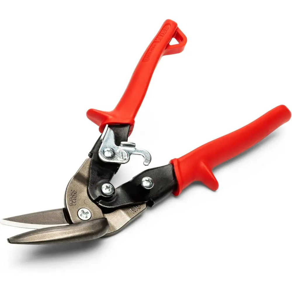 

9-1/4 Oset Aviation Snips - Straight and Let Cut, Metalmaster, Red