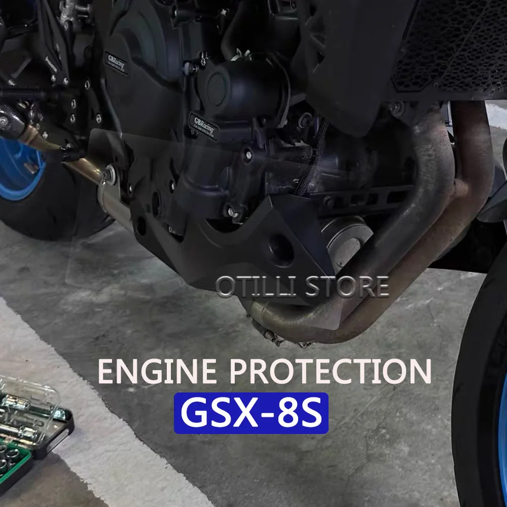

Motorcycle Accessories Engine Guard Protection Cover Black & Carbon fiber For Suzuki GSX-8S GSX 8S GSX8S 2022 2023 2024 2025