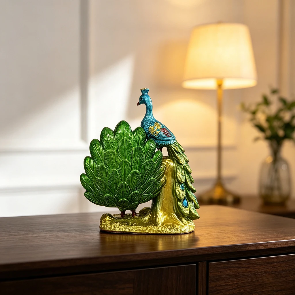 Luxury Resin Peacock Statue Fi - đánh giá và giá Resin Art Table