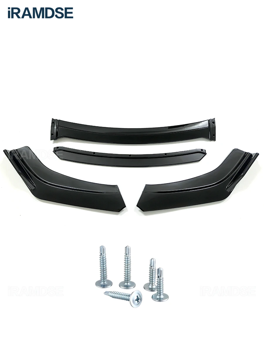 Front Bumper Spoiler for Changan EADO 2018-2022 Protector Plate Lip Body Kit Carbon Surface Chin Shovel Contrast Color Design