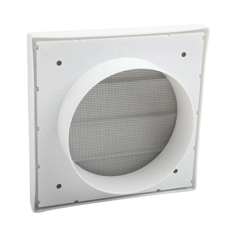 Vent Cover for 100mm Ducts with Adjustable Louvers and Mesh Barrier ABS Material for General Purpose Ventilation Use