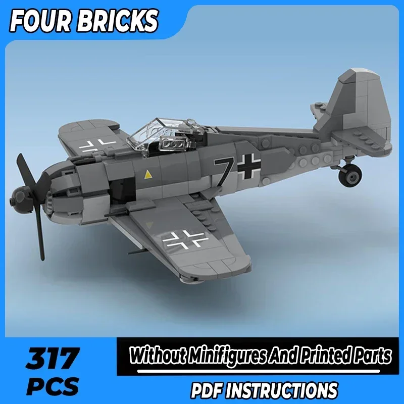 

Moc строительные кирпичи модель бомбардировщика Fw 190 A-8 немецкая технология истребителя модульные блоки подарки рождественские игрушки наборы «сделай сам» сборка