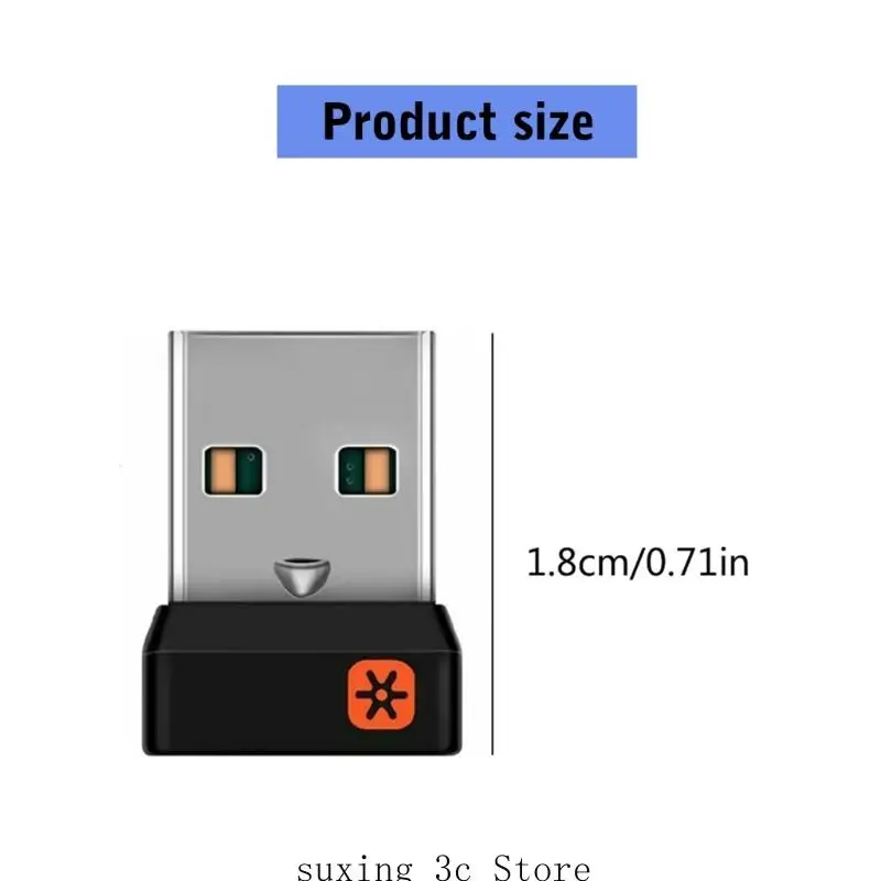 E8BE USB Dongle Receiver Adapter Pemersatu untuk M905 M325 M585 M510 M705 Keyboard Mouse
