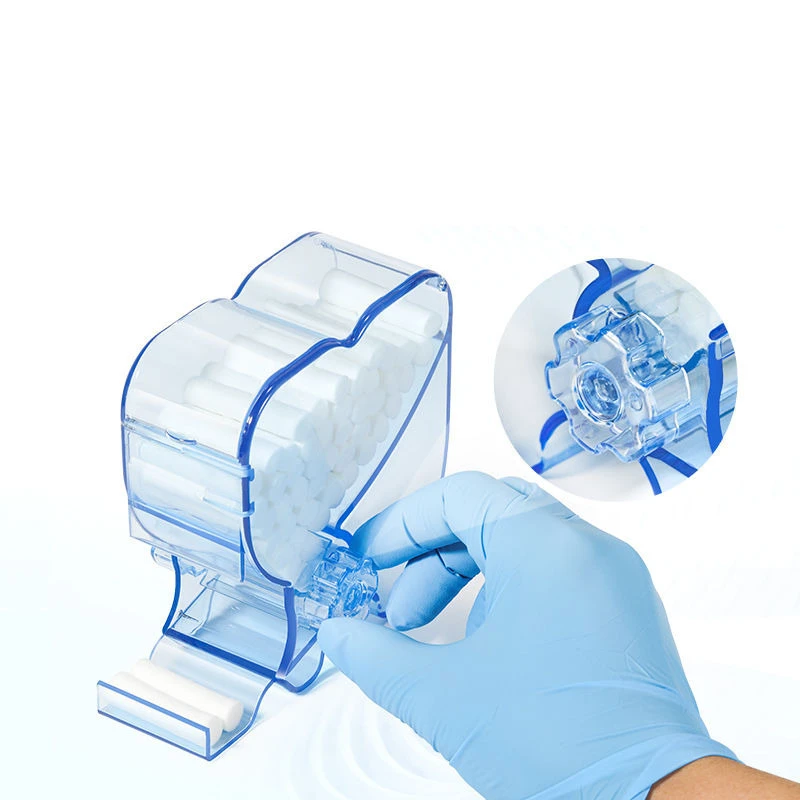 

2025 Dental Cotton Roll Dispenser Press-type Drawer-type Heart-shaped Colorful for Cotton Swab Storage Oral Cavity Orthodontic