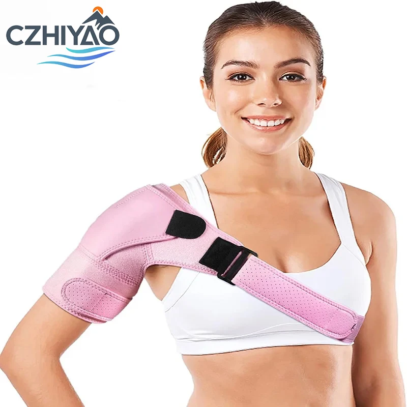

CZHIYAO Shoulder Brace for Women and Men Recovery Adjustable Shoulder Support for Rotator Cuff AC Joint Pain Relief Office Sport