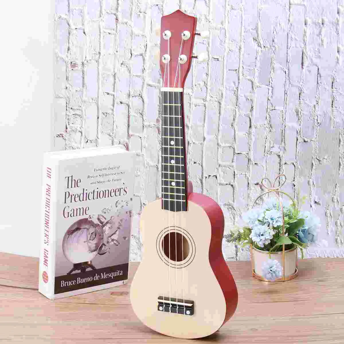 21 Inches Music Instrument Toy Acoustic Guitar Small Bamboo Simulated Child Childrens