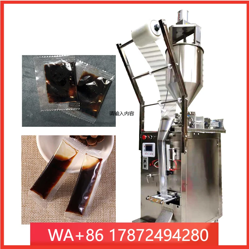 Liquid Paste Packing Machine For Ketchup Sauce Soy Sauce Vinegar Chili Accurate Filling Packaging Machine