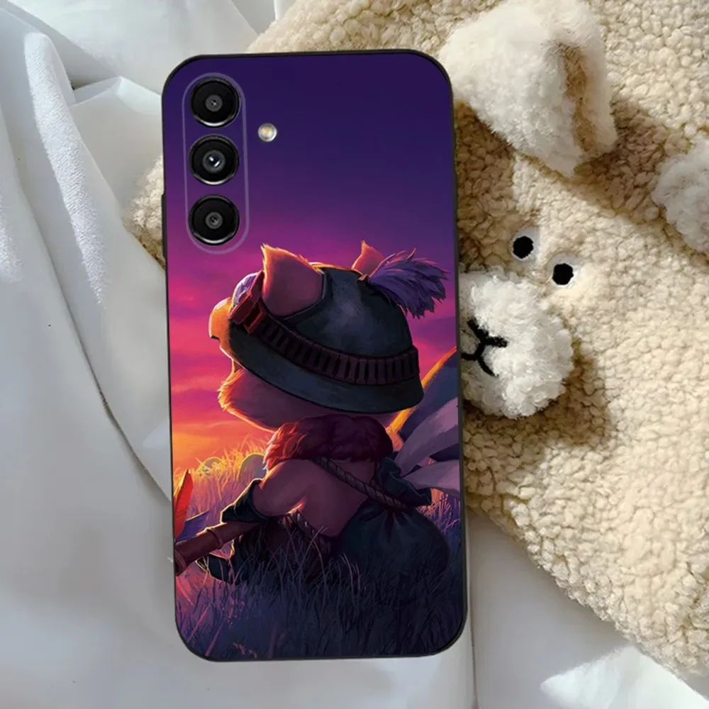 L-League of Legends Teemo Phone Case For Samsung S24,23,22,30,21,10,9,Ultra,Plus,Lite,FE,5G Black Soft Case