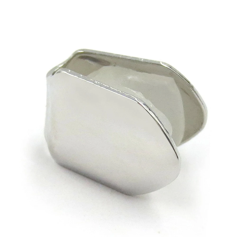 Nuevo rapero de Hip Hop, dientes de grillete único, gorros de un solo diente con personalidad hueca, Kit de molde para dientes dentales de parte superior de Metal, Unisex