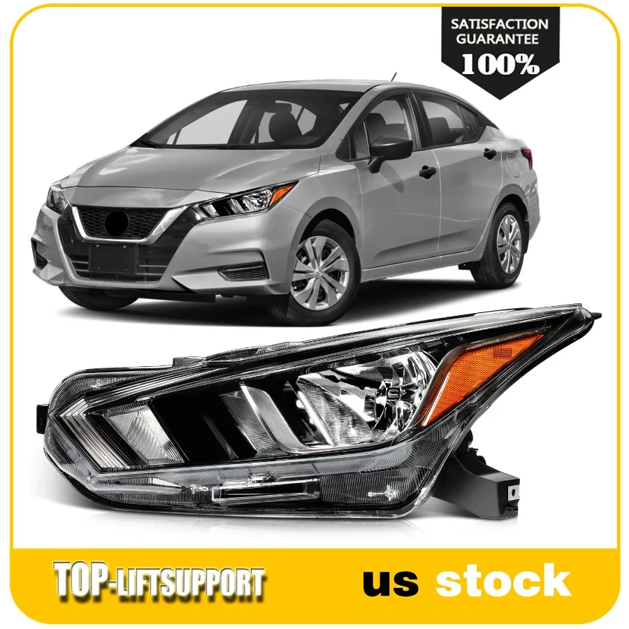 

[Halogen Type]Left Side Headlight Assembly For Nissan For Versa S SV 2020-2022
