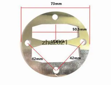 Aluminum Round 73mm Diamater Air Compressor Cylinder Head Gaskets Base Plate Washers 10Pcs