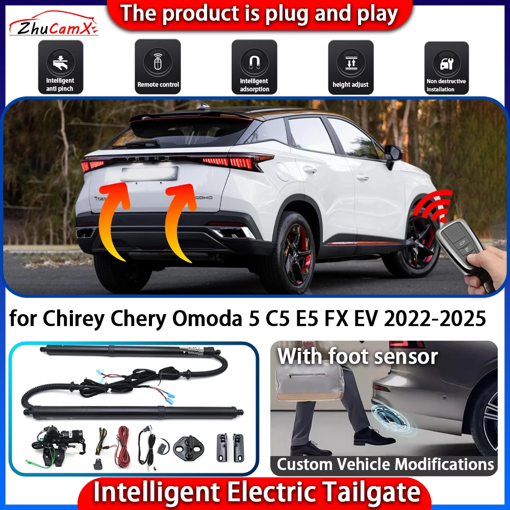

Smart Powered Tailgate System for Chirey Chery Omoda 5 C5 E5 FX EV 2022-2025 Automatic Intelligent Electric Trunk Lift Control