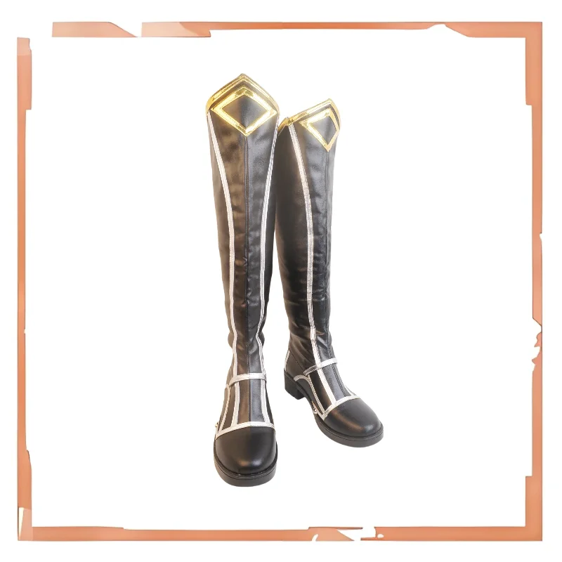 Clair Obscur Expedition 33 Gustave Costume Cosplay Scarpe Stivali da festa di Halloween fatti a mano in ecopelle