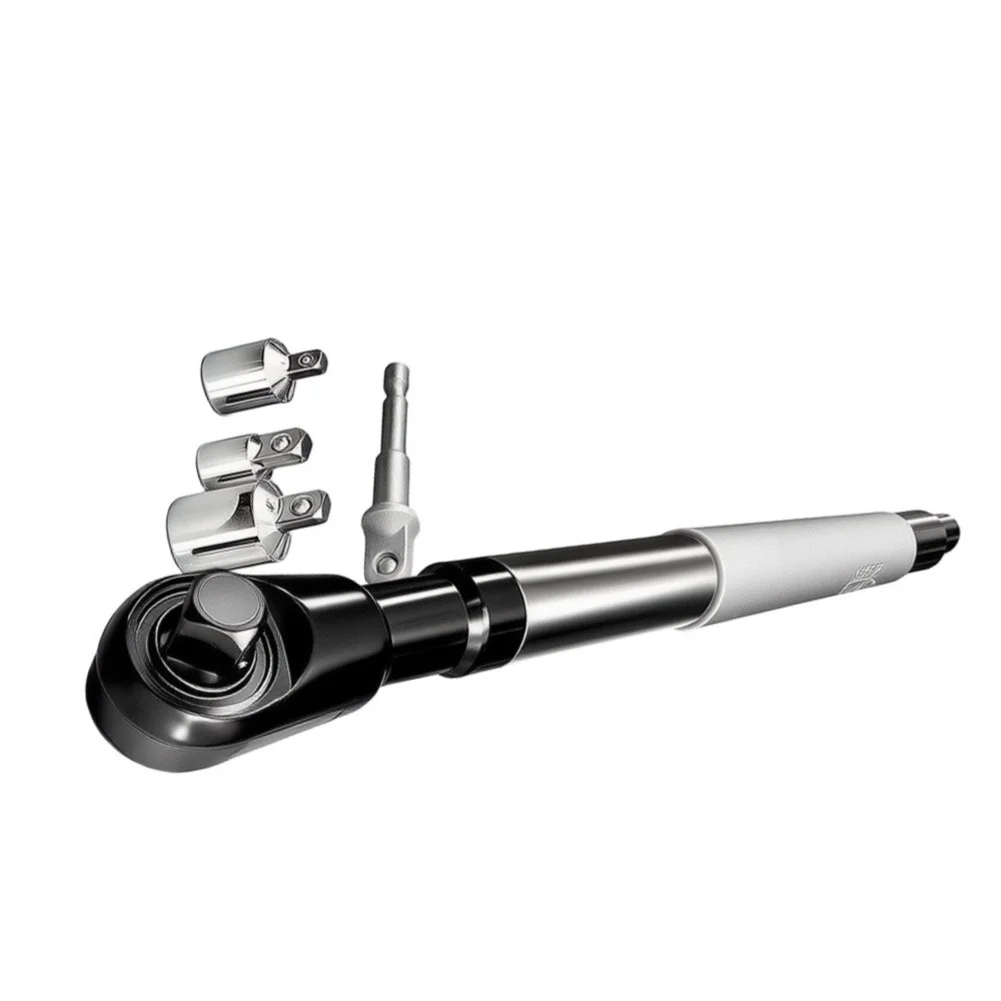 Wrench Extender Tool 1/2 inch Chrome Steel Build Quick 3 Second Head Swap for 3/8 1/4 Drivers For Tight Space Use