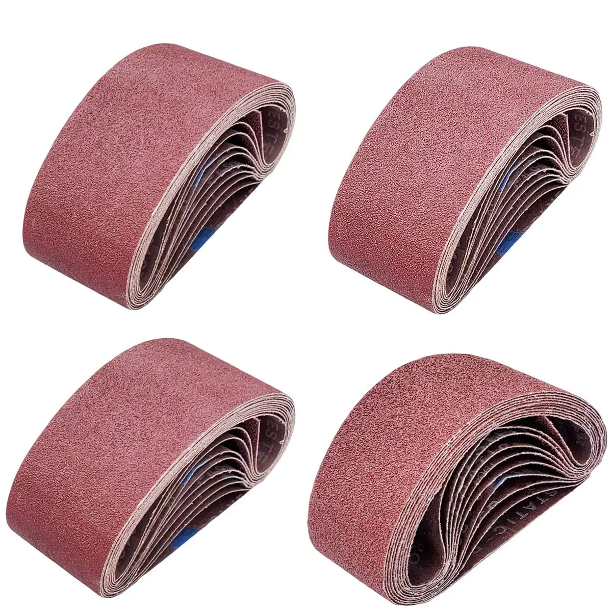

20 Pcs 2.5x14 Inch Sanding Belts for Belt Sander with 40/80/120/240 Grit Aluminum Oxide