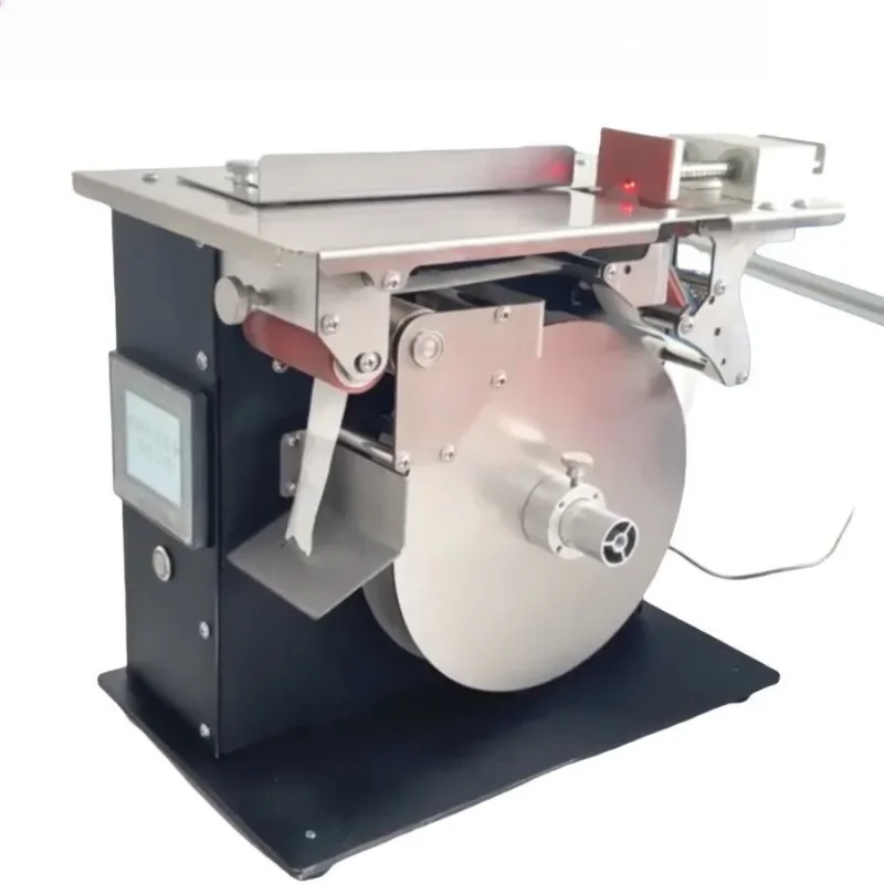 Right angle sealing label labeling machine, self-adhesive transparent label labeling equipment semi-automatic labeling machine