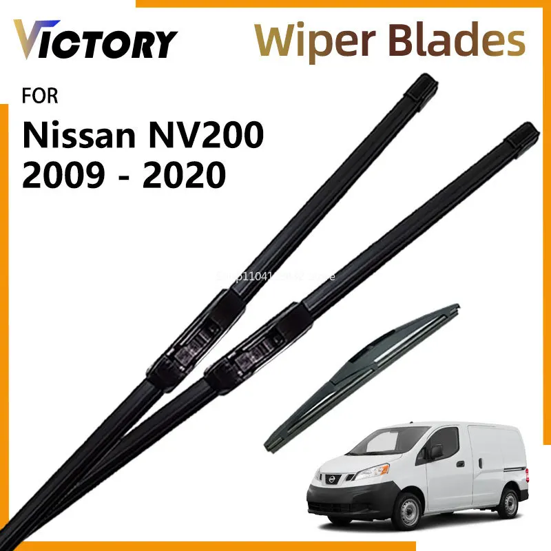 

Автомобильные передние и задние щетки стеклоочистителя для Nissan Evalia NV200 2009-2020 2019 2018 2015 2014 2010, аксессуары, щетки для лобового стекла