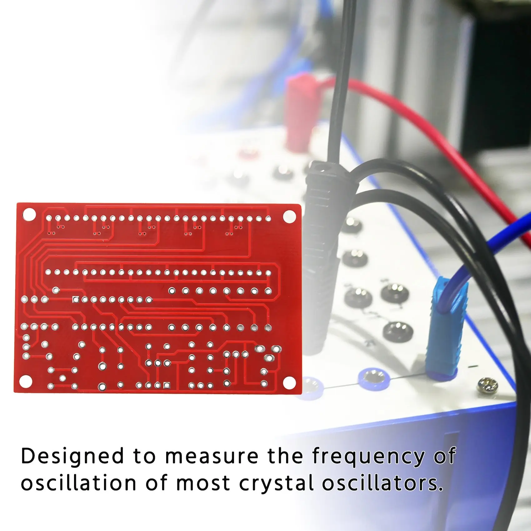 ABIY 50 MHz Crystal Oscillator Frequency counter Testers DIY Kit 5 Resolution Digital Red