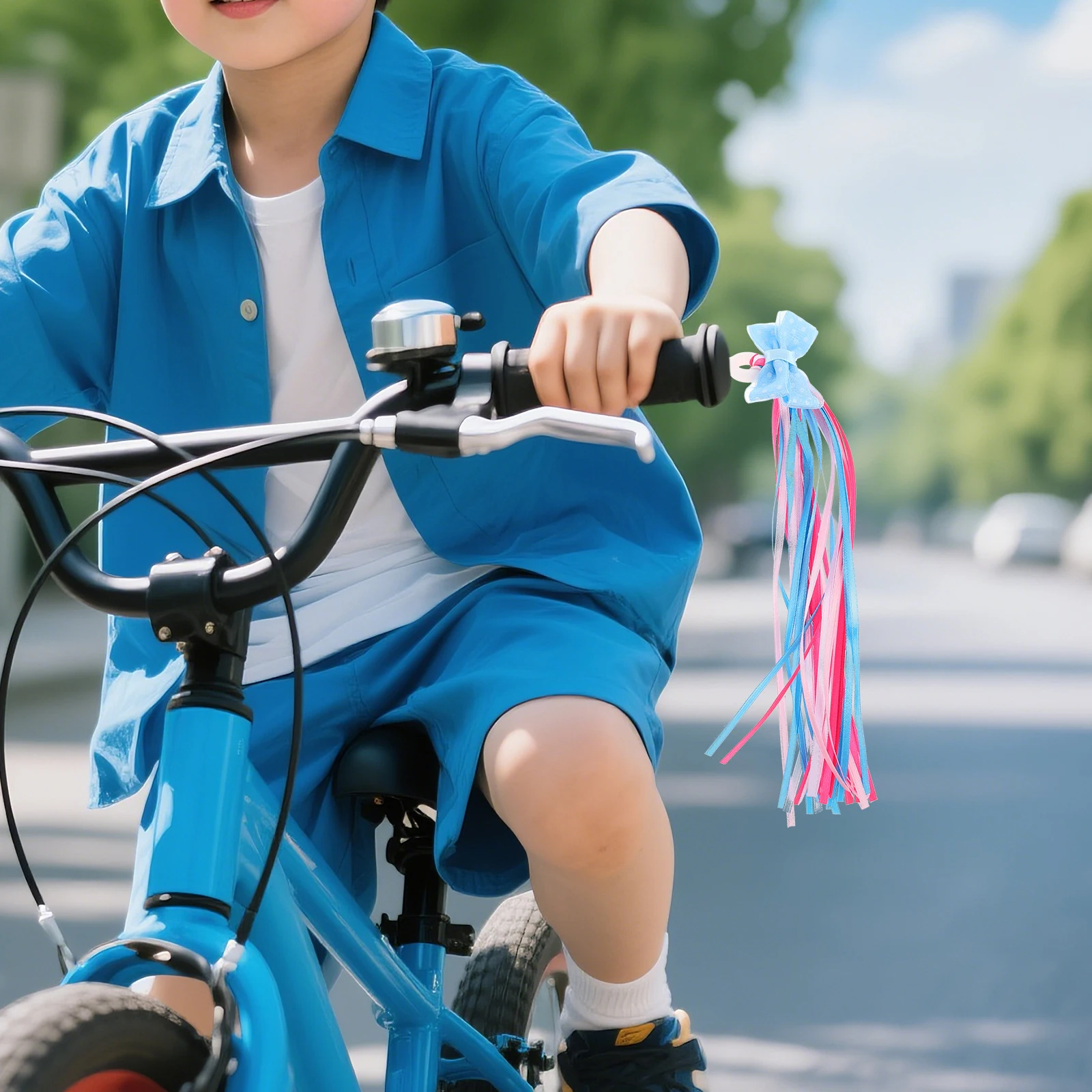 

4 Pcs 's Bicycle Decoration Bike Streamers Handlebar Tassels Girls for Bikes Scooter Fabric