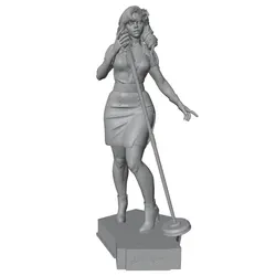 Figura resina sin pintar 75mm miniatura coleccionismo role