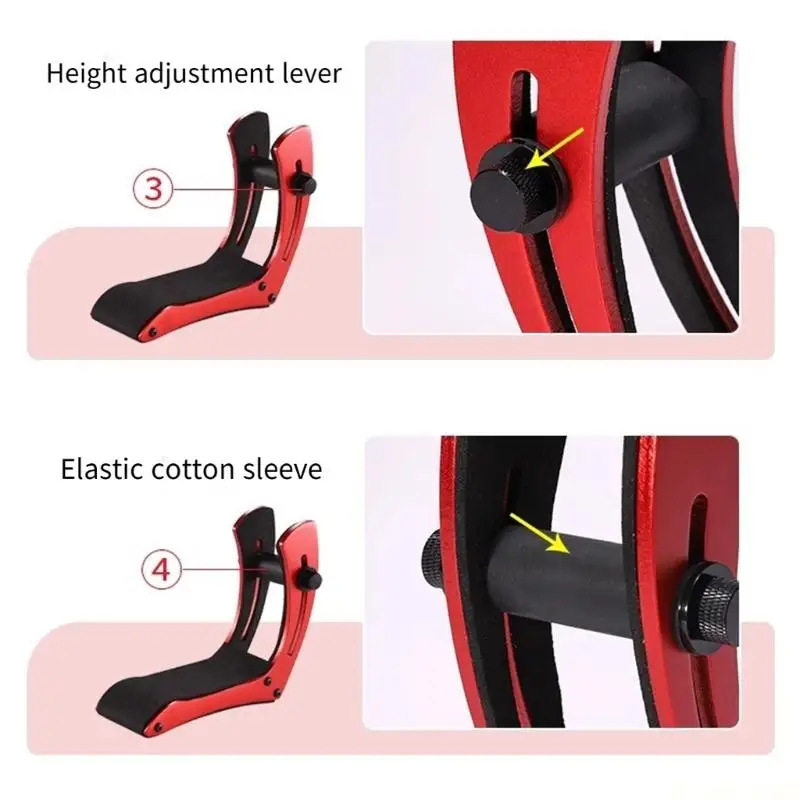 

M5TC Comfortable Aluminum Support For Electric Guitar Protects Instrument Finishing