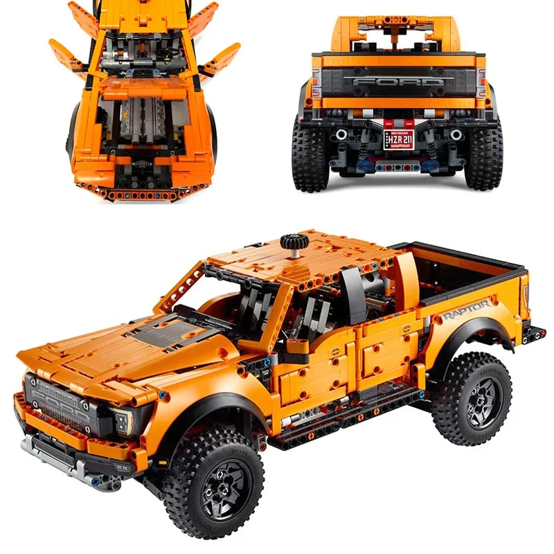 NEW Technical Ford Raptors F-150 Pickup Truck Racing Car MOC 42126 Building Block Bricks Educational Toys Kids Christmas Gifts