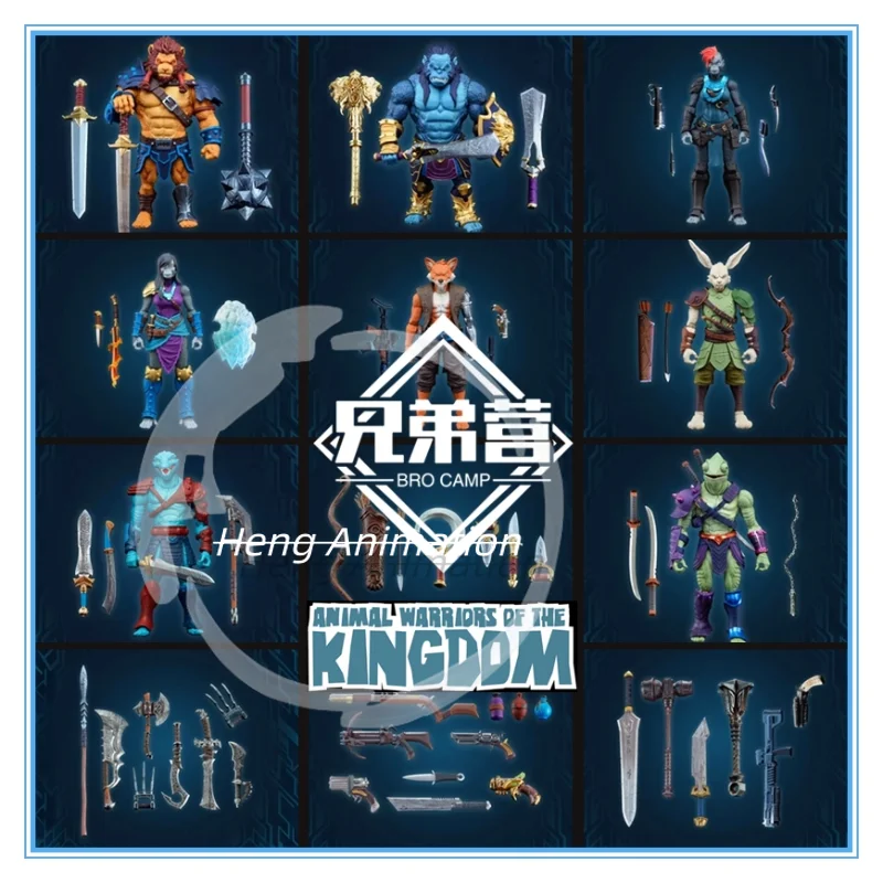 

Presale Spero Animal Kingdom 6-inch 1:12 Season 2 Chameleon, Fox, Gorilla, Lizard Action Figures